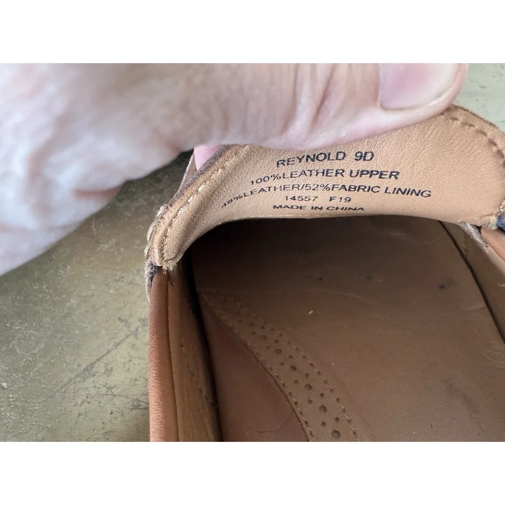 Ralph Lauren Polo Leather Reynold Men's Penny Loafer Shoe Size 9D Classic Cognac